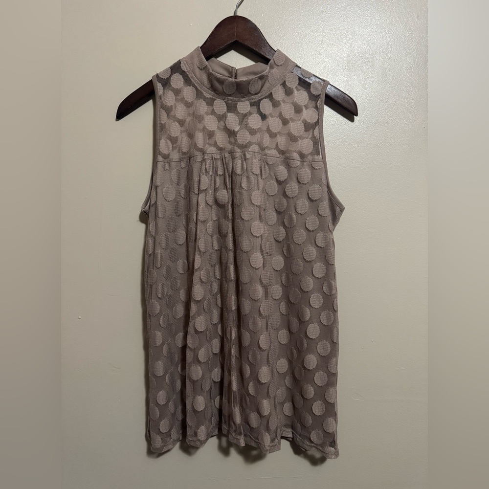 Luna Rae Sleeveless Polka Dot Top